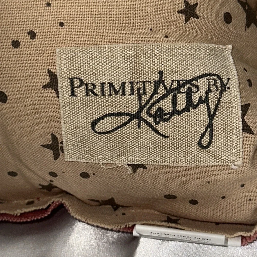 Primitives by Kathy Life Is Better Under The Stars Red Tan Accent Pillow 29646